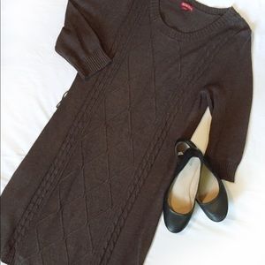 Merona Brown Sweater Dress Large